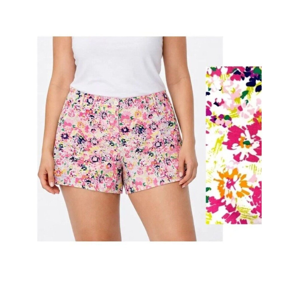Crown & Ivy Shorts Size 16 Caroline Floral NWOT 5 in Inseam